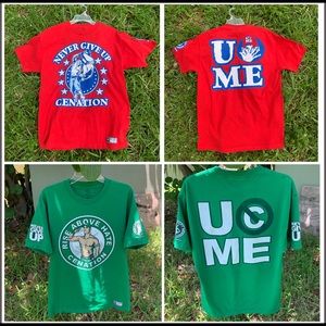 Vintage wwe authentic john cena t-shirt bundle